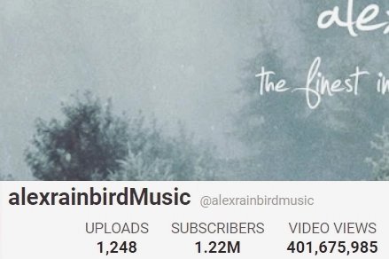 alxrnbdMusic's tweet photo. We can't believe that our YouTube channel just reached 400 MILLION total views! That's just absolutely insane... we're so so happy that you continue to watch and enjoy our videos after all this time. THANK YOU for supporting us and more importantly, independent music 🎶 https://t.co/lq66WszGHl