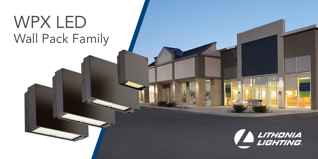 Available in 4 sizes with up to 9,200 lumens, the #LithoniaLighting WPX family of LED wall packs are a complete wall-mounted lighting solution, from over-the-door lighting to perimeter lighting, with mounting heights up to 20 feet.
okt.to/h3lzu5