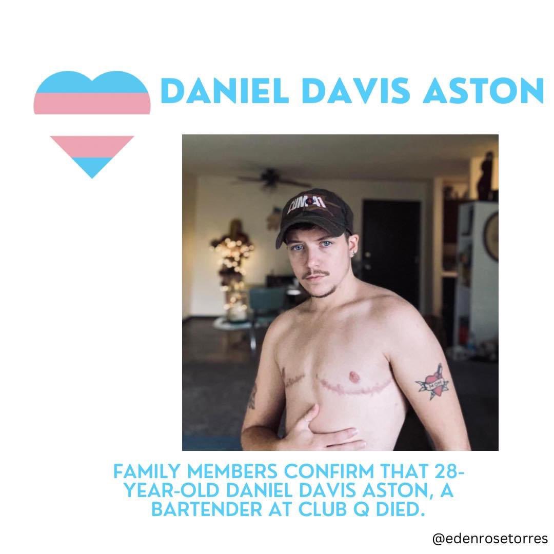 playboybarber's tweet photo. say his name, remember his face. i pray for strength for the Club Q community &amp; their loved ones. No one should feel unsafe for who they are or who they love, they shouldn’t be targeted or made to feel uncomfortable, the only thing that’s uncomfortable is the violence in the US. https://t.co/BR0KTQGF73