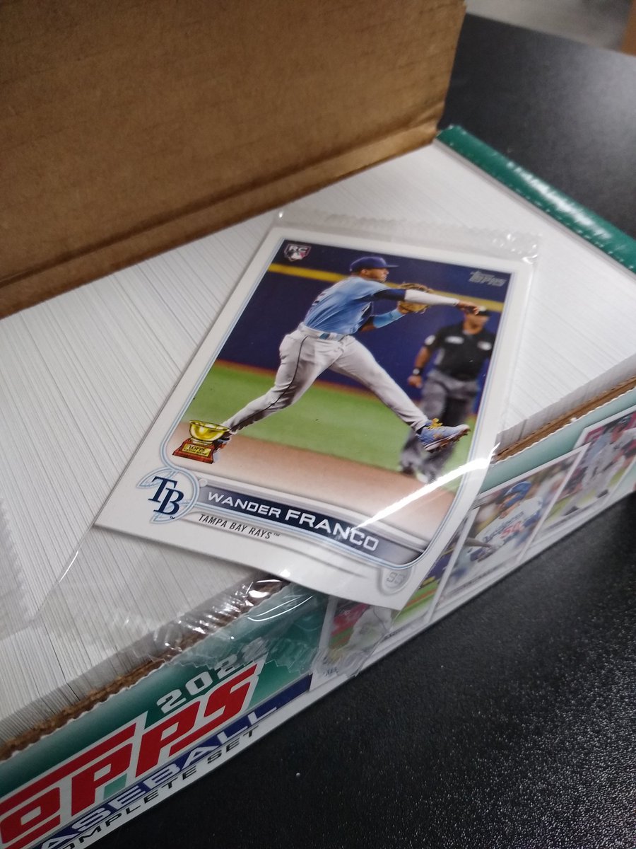 PCArchives's tweet image. Quality Control. Poor Wander  #topps #factoryset #wanderfranco #baseballcards