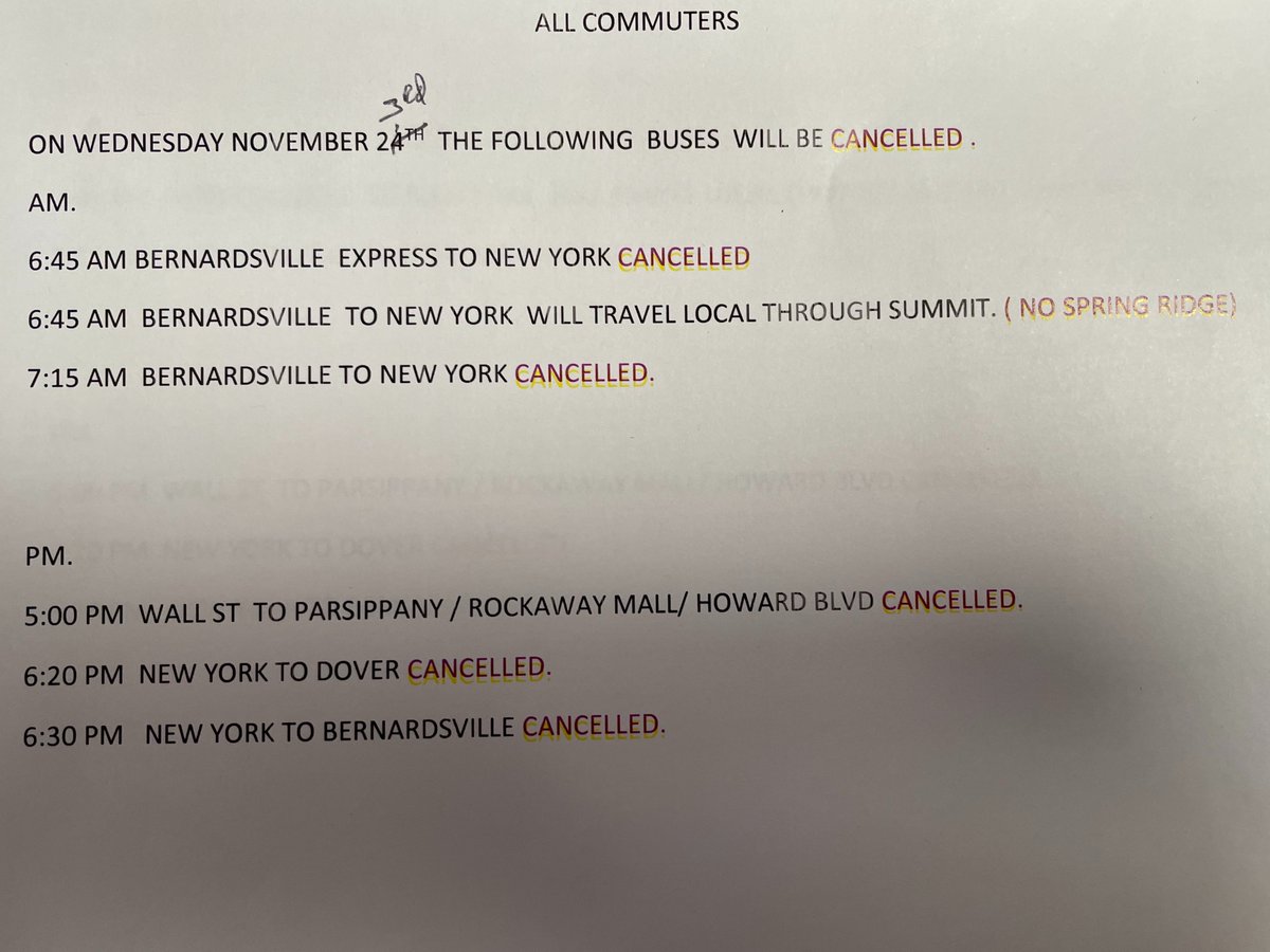 ATTENTION: We will be running on our Weekend/Holiday Schedule starting Thanksgiving (11/24/22) and returning to normal service on Monday 11/28/23. In addition to this, certain buses will be cancelled on Wednesday November 23rd. Click image below for info on cancellations: