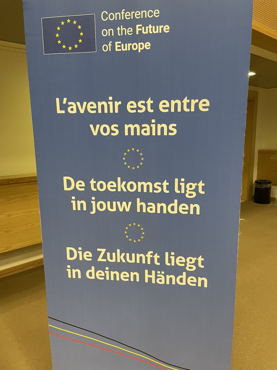 catoleonard's tweet photo. One year after the first Belgian citizens panel lead by @Glassrts , the minister of foreign affairs @hadjalahbib and the @EgmontInstitute reinvited the citizens for an update on what happened with the recommendations on European level.
#delibdem #citizenspanels #cofeu https://t.co/is7FVA7Vve