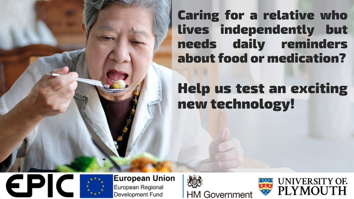 Don’t miss your chance to get involved with our exciting AI project <a href="/PlymUni/">University of Plymouth</a> staff and students. If you care for a loved one who lives independently, we’d love to hear from you. Find out more:  epicehealth.co.uk/caring-for-an-…