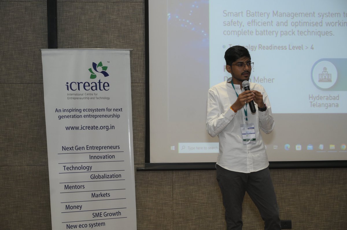 Darshan_IITH's tweet photo. Last week we had an opportunity to be part of EVangelise 22 organized by iCreate.

Presented our #innovation to Industry experts and had good interactions with various startups working hard to solve the problems around #electricalvehicles ecosystem.
#startup #ElectricVehicles https://t.co/FRryG5dGkT