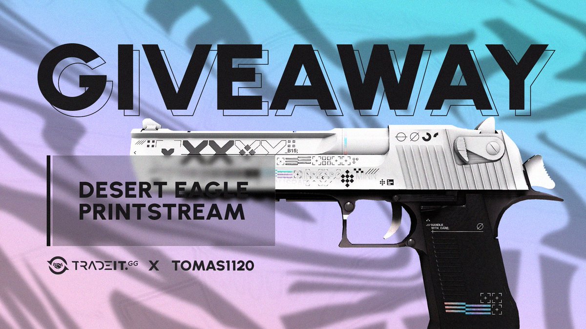 Tomas1120_'s tweet image. 🔥 CS:GO GIVEAWAY 🔥

🎁 Desert Eagle | Printstream ($50)

➡️ TO ENTER:

✅ Follow me &amp;amp; @tradeit_gg
✅ Retweet
✅ Tag a friend

🗓️ Giveaway ends in 5 days!

#CSGO #CSGOGiveaway