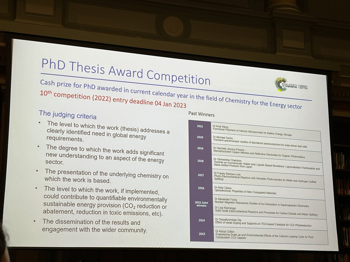 QileiSong's tweet photo. An excellent talk by @anqi_wang521 at the Royal Society of Chemistry energy sector @RSCEnergySector early career symposium. Great summary of PhD research on novel ionic PIM membranes for redox flow batteries. https://t.co/QtifvBozUQ