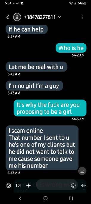 Just a warning to all this person is running scams admitted to me and blocked me bc I told him he was