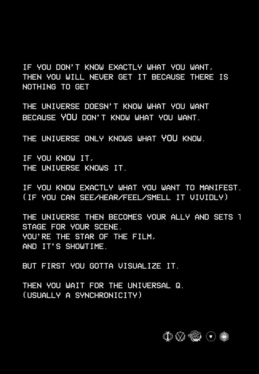 varanno_'s tweet photo. The universe never lies

Step 1 : Know what you want https://t.co/ZTXG1S4zrP