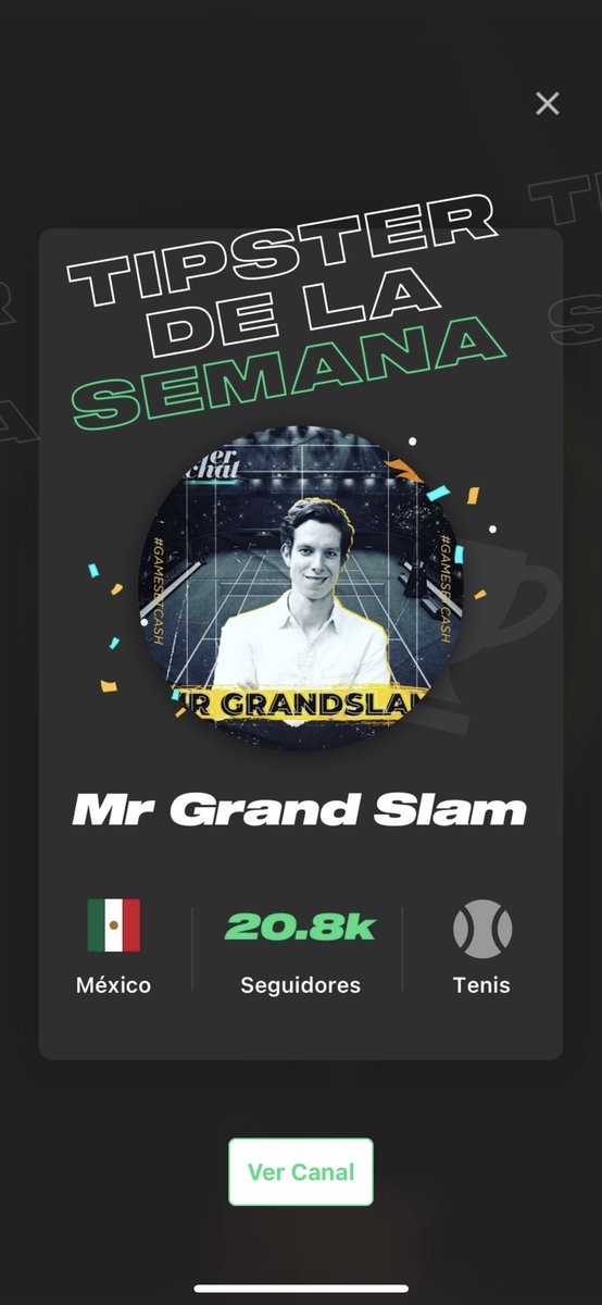 📸 Día de ser Mike Wazowski y aparecer en Portada 📱<a href="/tipsterchat/">TipsterChat</a>

“Tipster de la semana en una App con más de 200 tipsters”

La mejor App de Pronósticos deportivos… y es GRATIS

Aquí la descargas:
👉 tipsterchat.com/MrGrandSlam

Gracias <a href="/Tamedamus/">Alfredo Tame</a> <a href="/TipsterApuesta/">APUESTAS DEPORTIVAS</a> <a href="/alexfieraru/">Alex Fieraru</a>