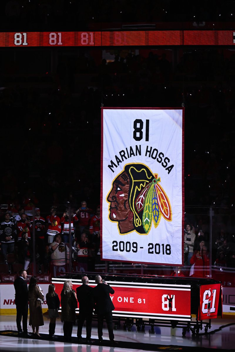 MARIAN HOSSA CHICAGO BLACKHAWKS JERSEY RETIREMENT MINI BANNER BRAND NEW  NICE!!