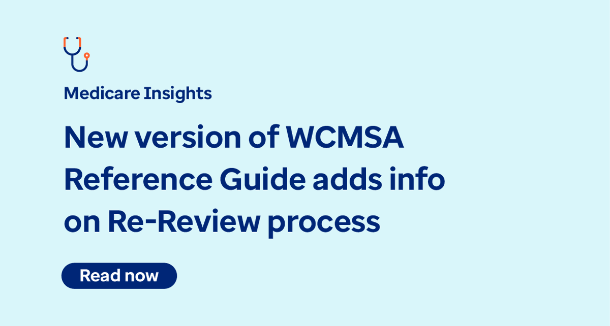 The Centers for Medicare and Medicaid Services (CMS) released Version 3.8 of the WCMSA  Reference Guide. Some of the changes/additions in this version pertain to the Re-Review process. Read now spr.ly/6015MNniH #workerscomp #MSA #wcmsa #medicare