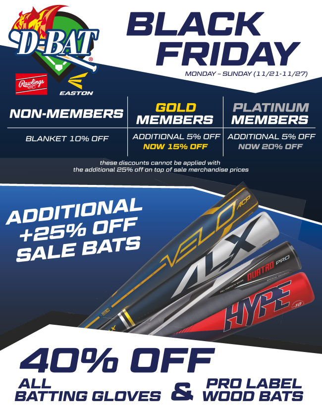 DBAT_Temecula's tweet photo. D-BAT BLACK FRIDAY BLOWOUT SALE!! https://t.co/LS8SLNH87j