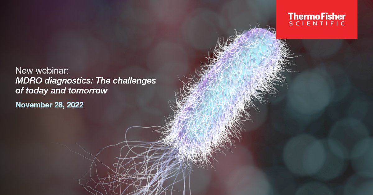 Join us and @SelectScience for an exclusive ‘MDRO diagnostics: The challenges of today and tomorrow’ webinar: ow.ly/IaL350LJRCH
