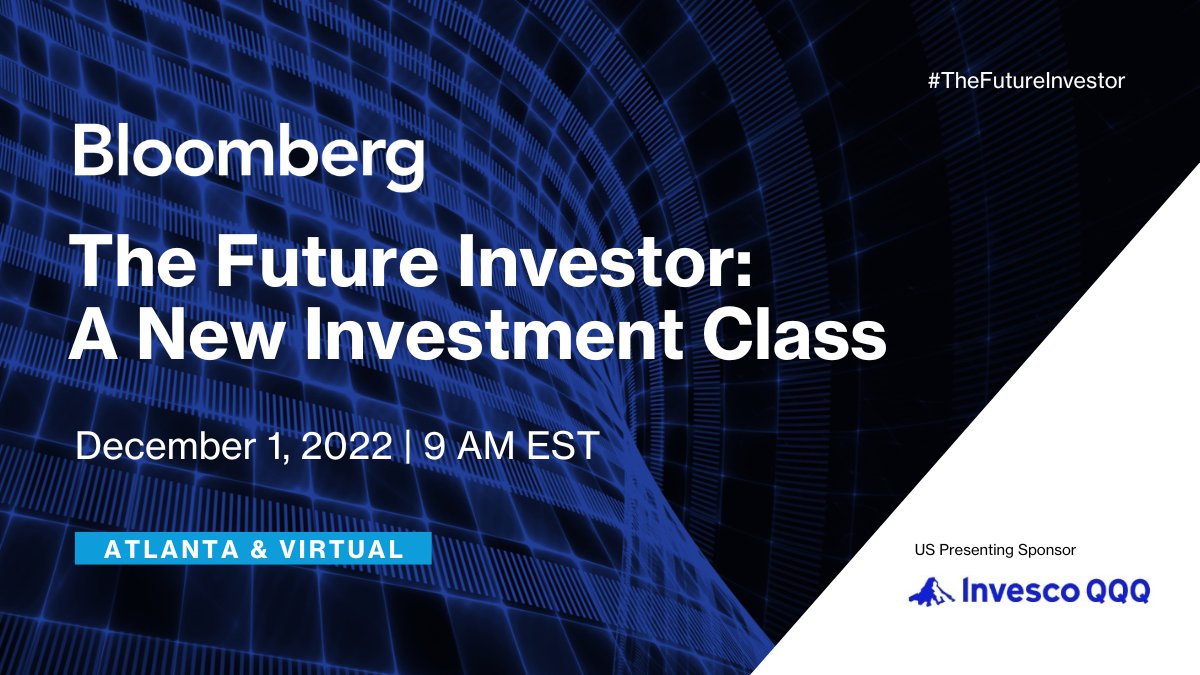 'RT @BloombergLive: What investing trends are Gen Z investors following? And with liquidity vanishing, will today's young investors stay long in this market? We look closer with @InvescoUS at #TheFutureInvestor. bloom.bg/3UUGiWm '