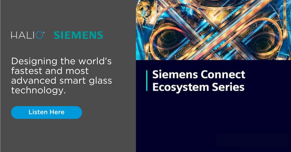 Halio's VP of Business Development, Walter Simon and <a href="/Siemens/">Siemens</a>' Christine Moran talk about how Halio combines the most advanced #electrochromic technology with a powerful, secure, easy-to-integrate cloud-based system.

🎙 Listen here: siemens.fm/public/podcast…

#HalioSmartGlass