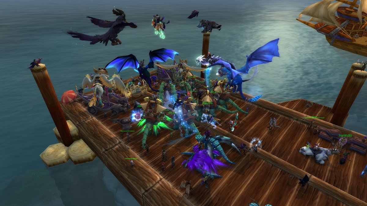 Apocalysia's tweet photo. Les gens ont l'air d'attendre quelquechose, mais quoi ? @Khayn_aigri  👀@Warcraft_FR #Warcraft #WorldOfWarcraft #Dragonflight #LaunchTest #Beta https://t.co/ah7easg7A7