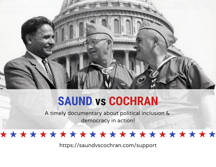 In 2024 all 435 House seats are up for election. Support this timely film about our 1st Asian American Congressman. It’s a story of political inclusion &amp; democracy in action. #GivingTuesday saundvscochran.com/support/