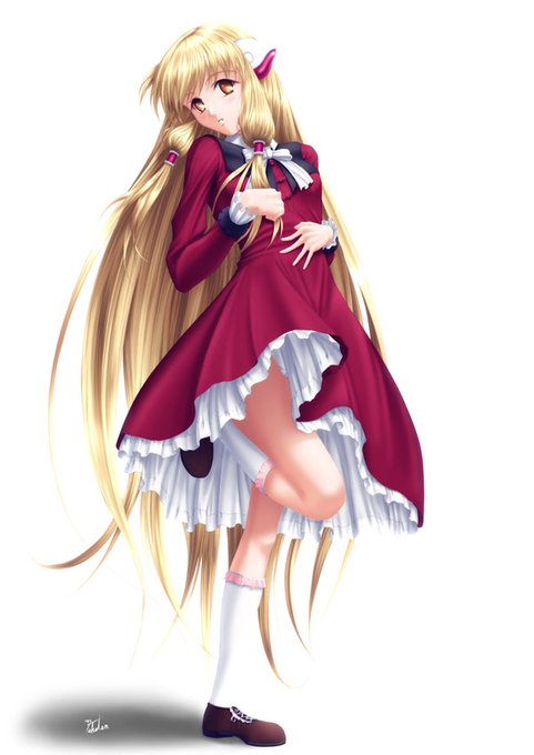 今日は特にアップする物も無いな～って事でフォルダ見てたらフと見つけたCG。
自分の描いた絵で唯一のロリ?キャラのちぃですね～。
ロリには特に関心は無いですがなぜか脱衣仕様で描いてました…
まぁロボット?だし～。😅 