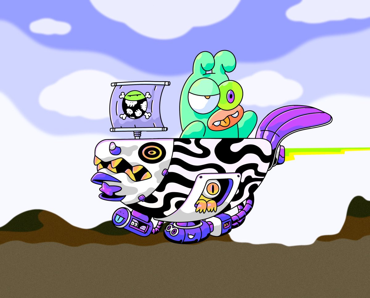 Paka was missing from my ship because he came to visit me in person 💕 <a href="/3LandersNFT/">3Landers 👀</a>