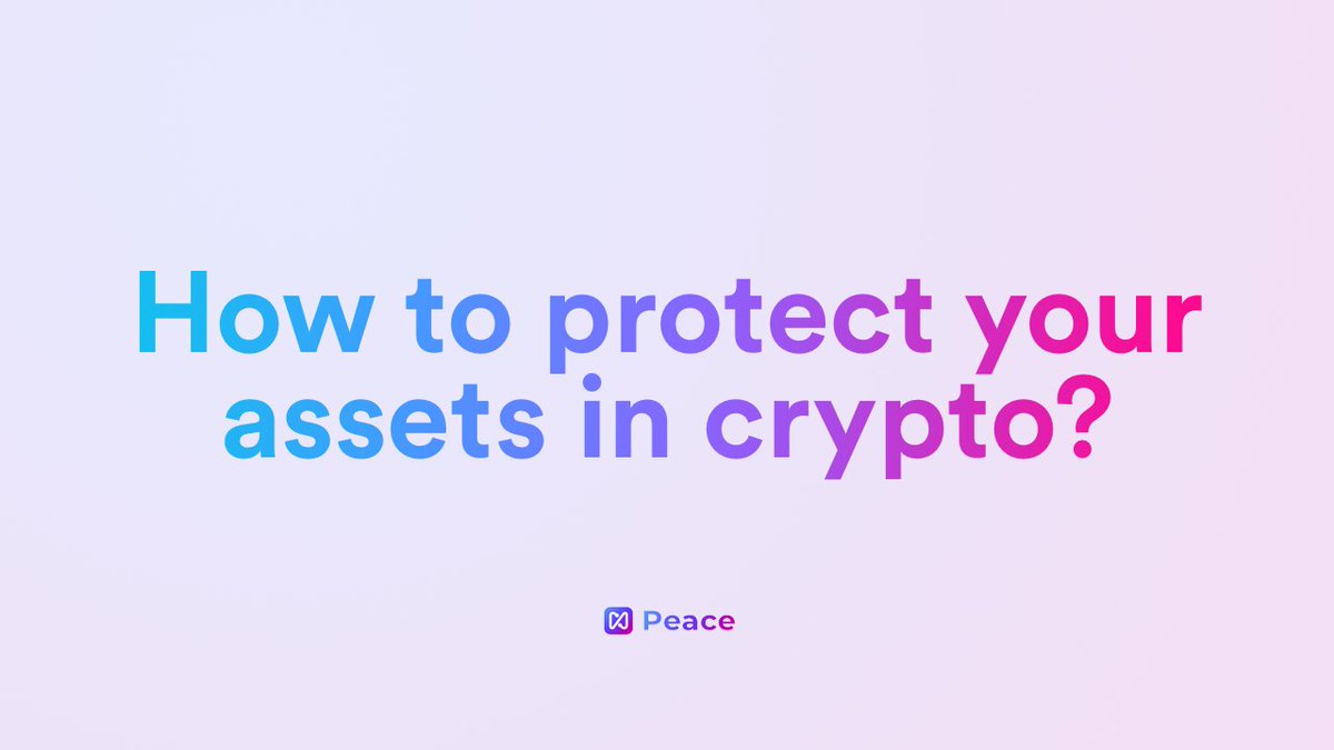 yourpeace_io's tweet photo. 🧵👇🏻 How to protect your cryptoassets easily if you are newbie on the web3 [THREAD] pt.1 https://t.co/rR1BvDZ1OS