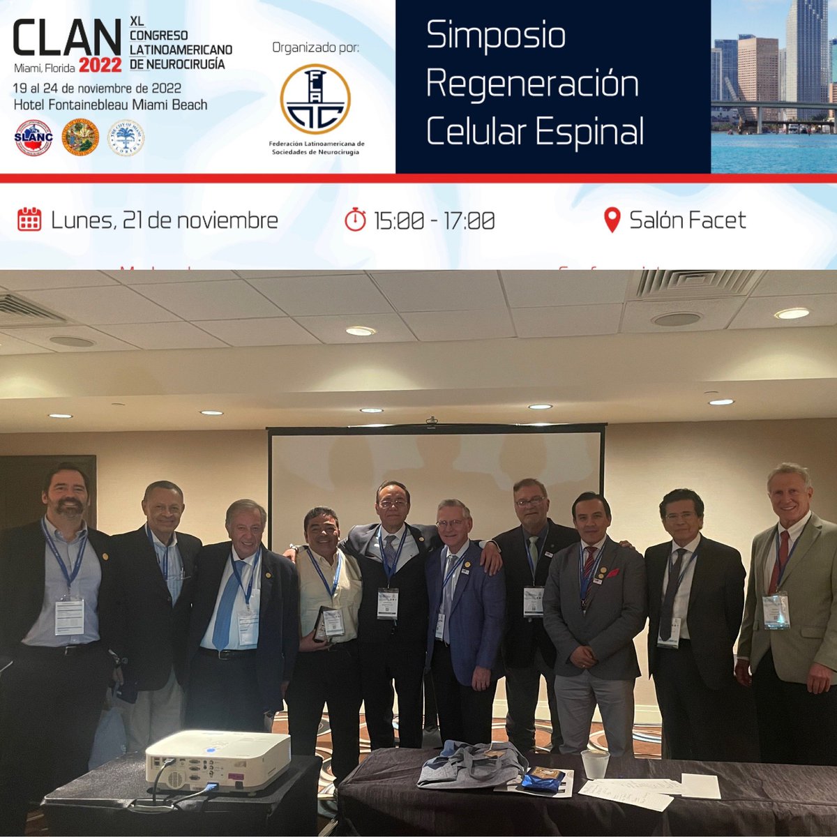 Dr Parajon (@drparajon) on Twitter photo Simposio sobre regeneración celular espinal en <a href="/Congreso_CLAN/">XL CLAN 2022 Miami</a>, en Miami.
El futuro de la regeneración discal y de las lesiones medulares.
#StemCells #LowBackPain #SpinalCordInjury Simposio sobre regeneración celular espinal en <a href="/Congreso_CLAN/">XL CLAN 2022 Miami</a>, en Miami.
El futuro de la regeneración discal y de las lesiones medulares.
#StemCells #LowBackPain #SpinalCordInjury