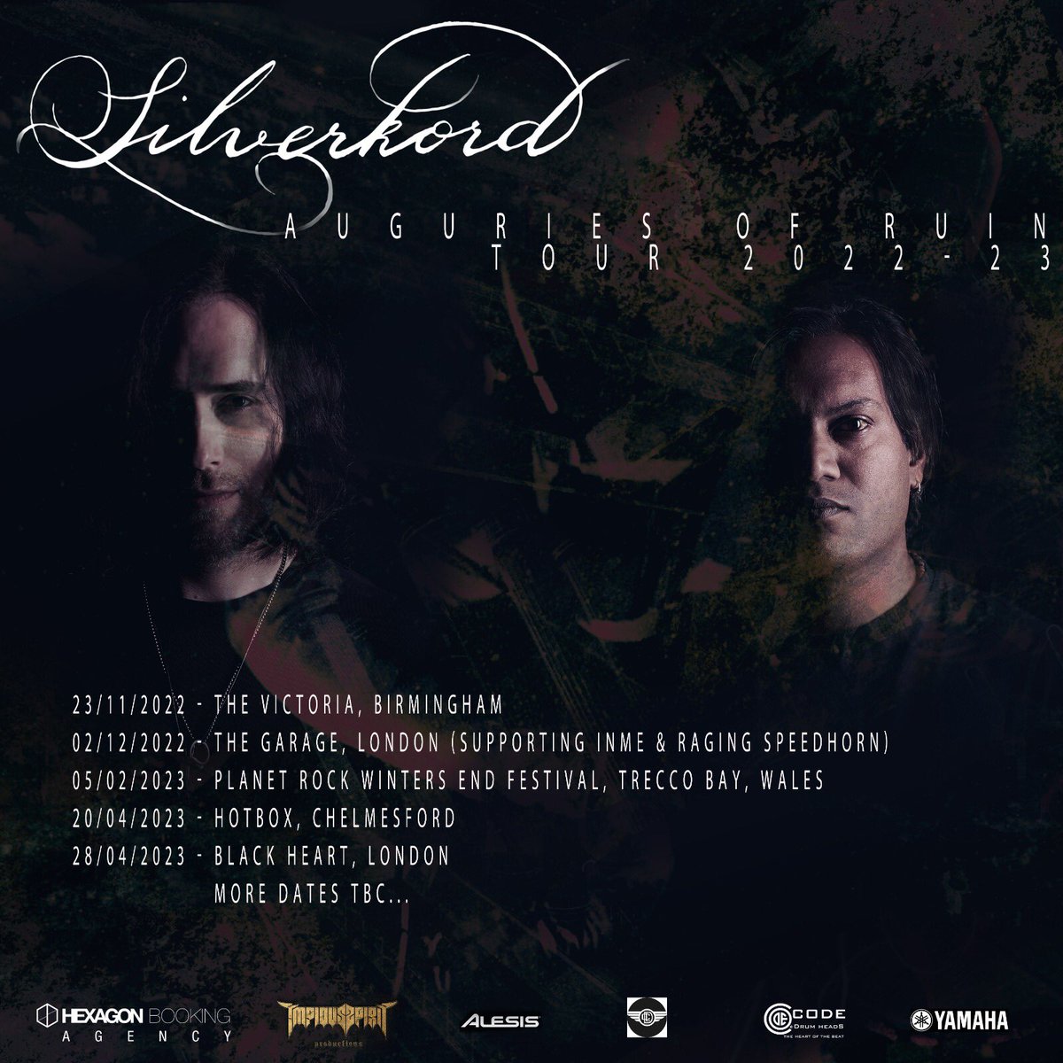 We’re off to Birmingham this Wednesday to kick off our album tour, and next week at <a href="/thegaragehq/">The Garage</a> London supporting the great <a href="/Speedhornuk/">Raging Speedhorn</a> and <a href="/inmeofficial/">InMe</a>. More shows to be added soon. #livemusic #hexagonbookingagency #ukmusic #metalmusic #silverkord #ukband #grunge #HardRock