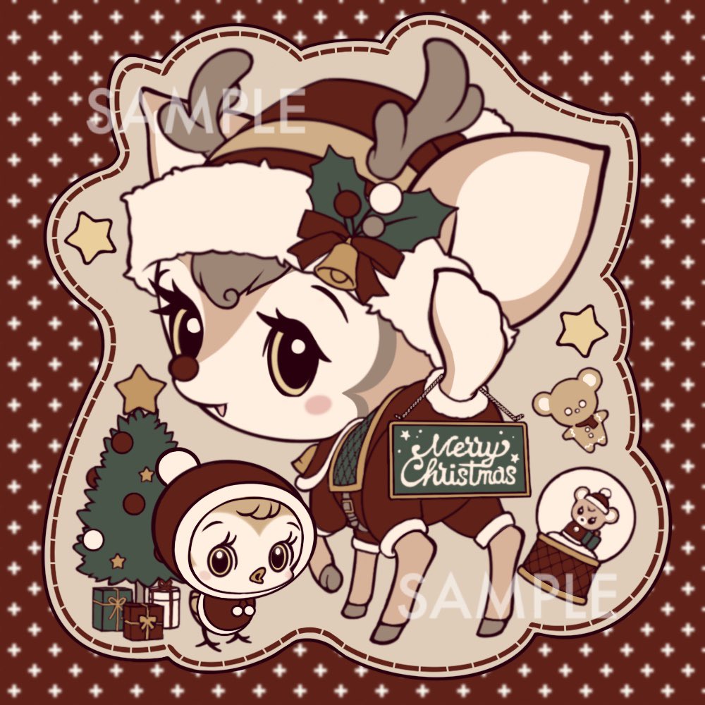GMです☀️🌱
近日list予定のワッペンアニマル🎄クリスマスモデルです🦌

今日は明日が祝日でテンションが上がっている方も多いのでは？😆💕

皆様良い一日を〜！