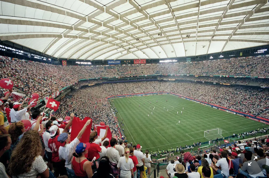 detsports's tweet photo. Did you know that the Pontiac Silverdome was the first indoor stadium used in a World Cup? The historic moment in sports history was made when the stadium hosted – on natural grass -  four group stage games during the 1994 FIFA World Cup. https://t.co/LcBCoYalCd