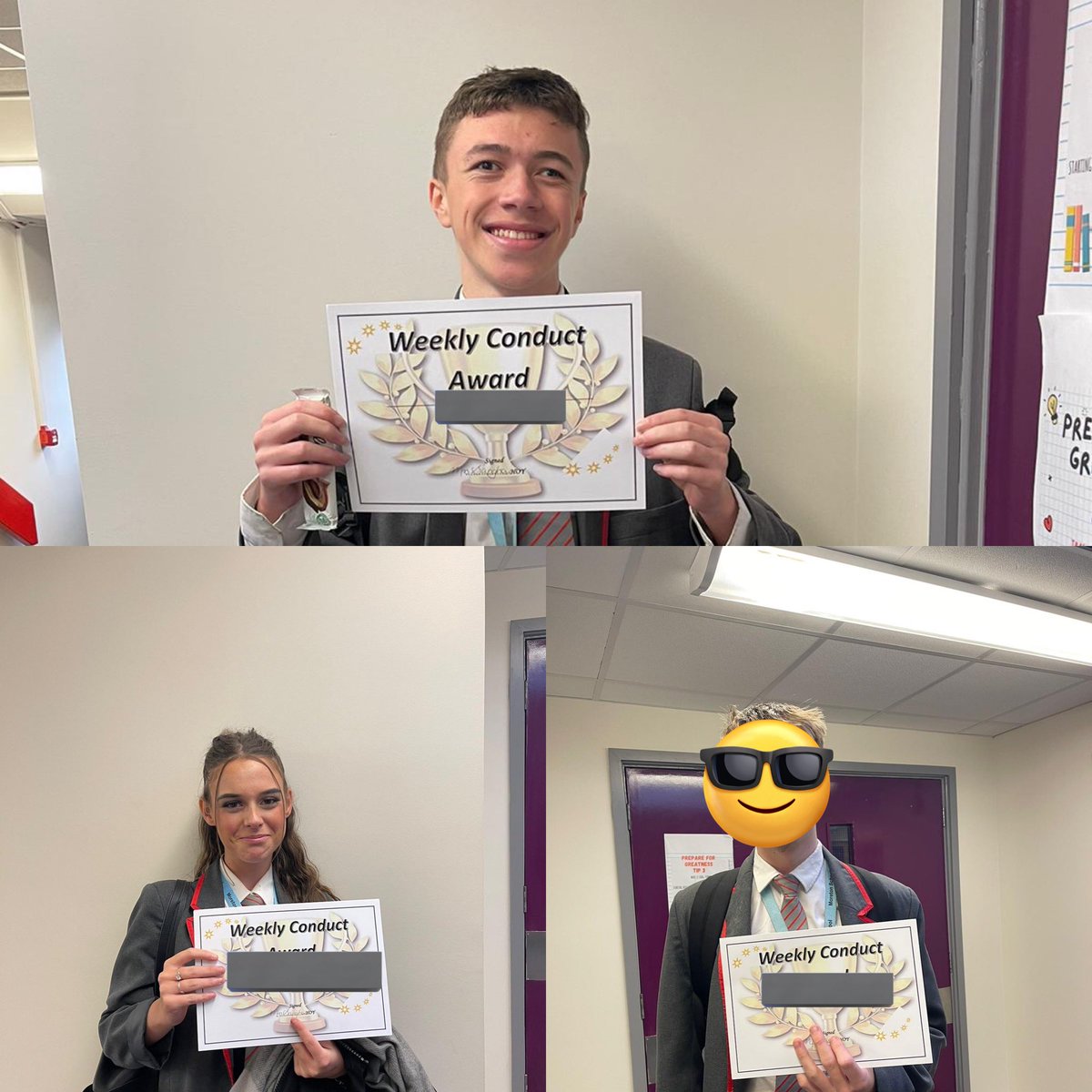 Congratulations to our ks4 conduct superstars who have worked incredibly hard this week. R3/ Golden ticket points will be added to your overall points tally #rewards #boom👊🏼 #CONDUCTawards @TeamMoreton10 @TeamMoreton_10