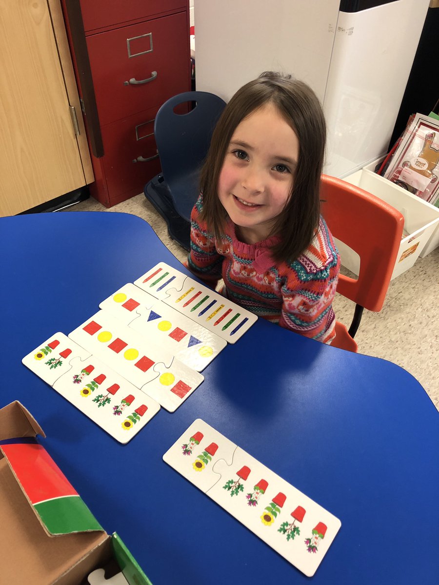 Pattern Day in Kindergarten! We can discover and create patterns! <a href="/MarmoraPublic/">MarmoraPublicSchool</a> <a href="/MaloneyChrista/">Christa Maloney</a>