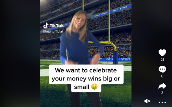MediaPost's tweet photo. .@Mailchimp is part of @Intuit @NFL sponsorship #IntuitTouchdownDance https://t.co/v8L7pfEHuo https://t.co/tfvDDBVuhB