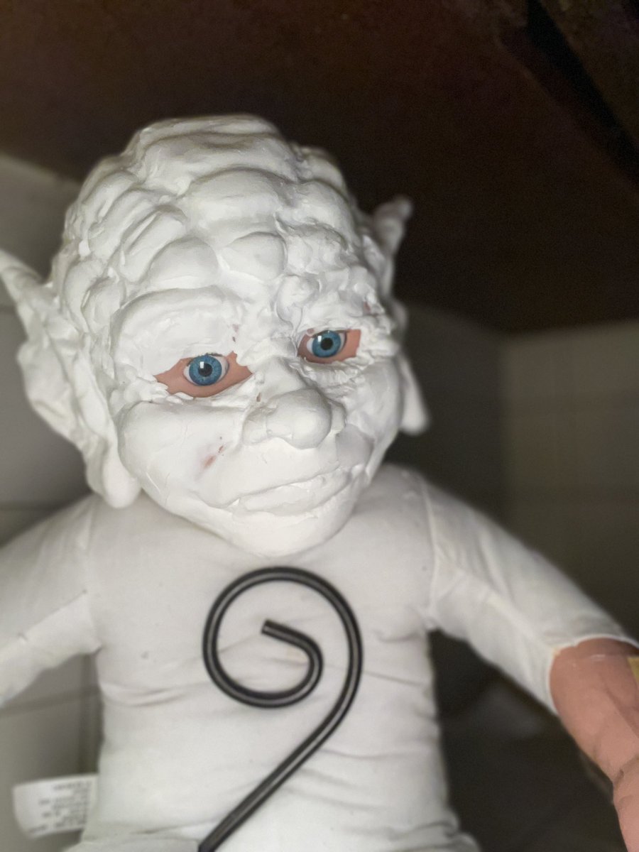 queengeekor's tweet photo. What do you do when you should be cleaning and you have adhd? Of course you make a “may the schwartz be with you” doll from spaceballs. #spaceballs #crafting #dollmaking #procraftination #adhd #melbrooks @MelBrooks https://t.co/0Nx04sOtQj