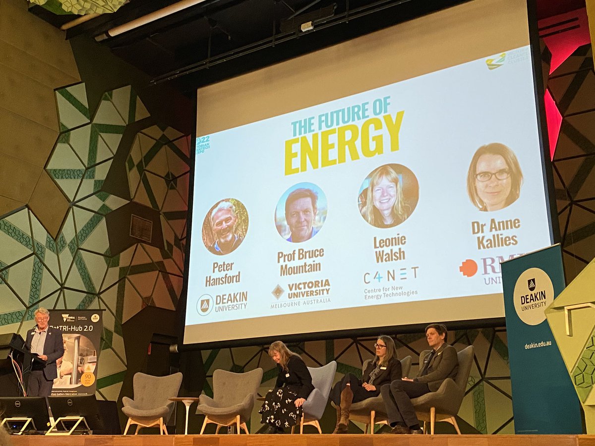 Excited to be at #Viccleantechexpo a matter on everyone minds - the Future of Energy an essential service going through a massive accelerated transformation 
Many considerations eg rethink the framework for this shared system, data, dispatch-able storage, collaboration
#energy