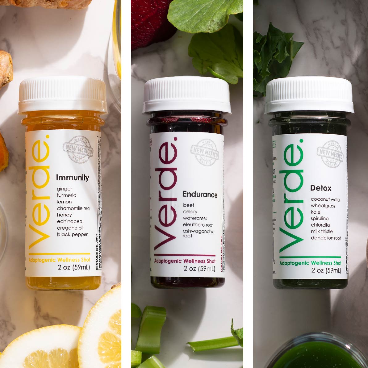 VerdeJuice's tweet photo. Give yourself the gift of wellness this holiday season! Our Adaptogenic Juice Shots help with a variety of needs. Get yours today: https://t.co/UOI4npUZjw
#verde #nmfreshfoods #staywell https://t.co/dNtPfqgPYj