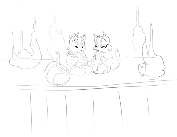 AttackArtDawn's tweet photo. @Darin_Scraps What potentially could have happened if the Twin Fire Kittens were not caught by their mom 😂

#ArtistOnTwitter #Cute #litten #Pokemon #OC  #FireInTheKitchen https://t.co/Migk5FnDUo