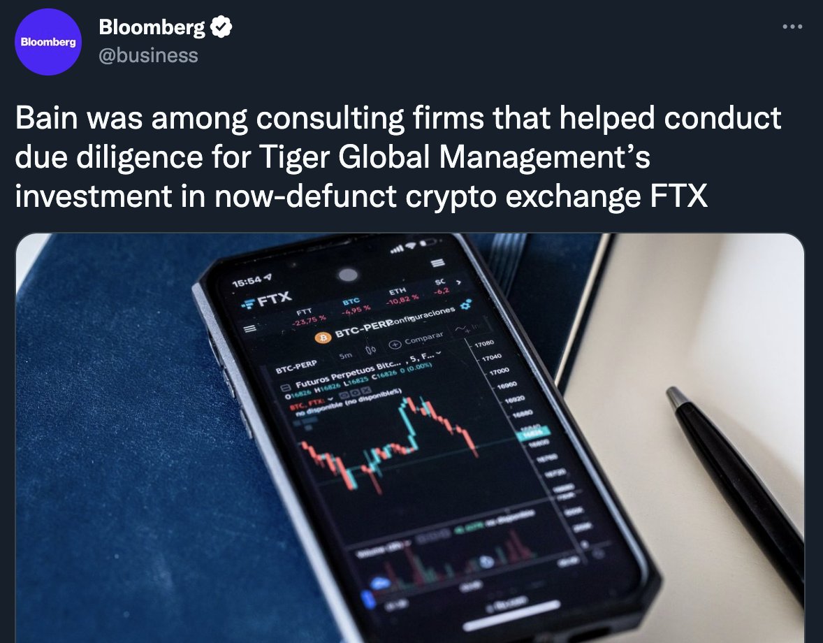 Bain's business model is their willingness to take the blame for any client, anytime, with a smile, for the low, low price of $16,000 per day, per partner.