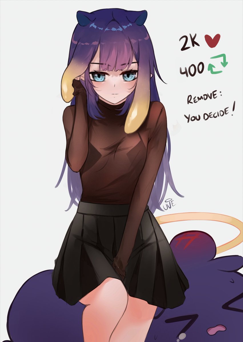 uve_99's tweet photo. Round 2! #4thWAH

Congrats, you get bonked but she accepts to continue 👀
You get to decide what gets removed next, vote below!~ https://t.co/0O82QPnP9q