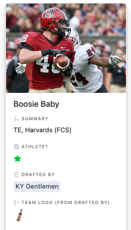 To close out Round 1 of the Season 32 RFNA Draft, the Kentucky Gentlemen select TE Boosie Baby, Harvard (FCS). 

<a href="/retrosportradio/">RetroSportRadio</a> <a href="/rotten_sports/">LAS VEGAS $ROT</a>