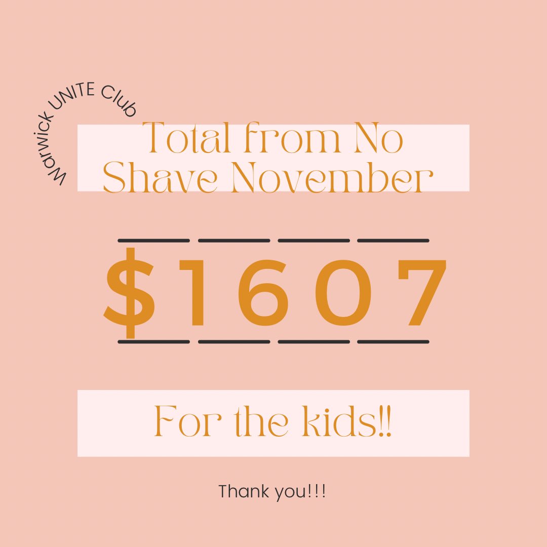 Thank you to everyone who participated and donated to our No Shave November Fundraiser🪒 Happy to raise $1607 #ftk