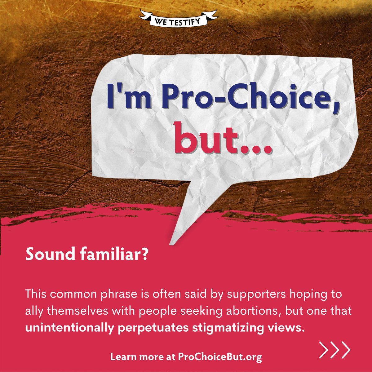 AbortionStories's tweet photo. "I’m Pro-Choice, but…” – Sound familiar? Maybe you’ve said it yourself. 

Let's talk about this common phrase that unintentionally harms all of us who have abortions and our varied reasons for our abortions.

#ThisIsWhyWeTestify https://t.co/tTowtuKf5R