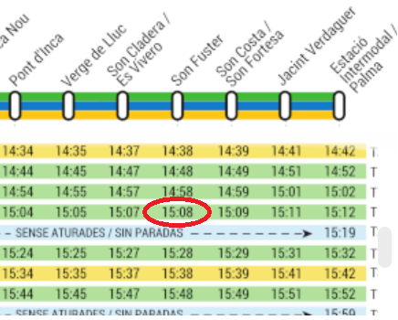 TipDelTib's tweet photo. 21/11/2022//15:07
El tren de @sferroviarism torna a passar més prest del que toca per l'estació de Son Fuster. No pot ser tan difícil complir l'horari, no? https://t.co/IuhITtPfTK