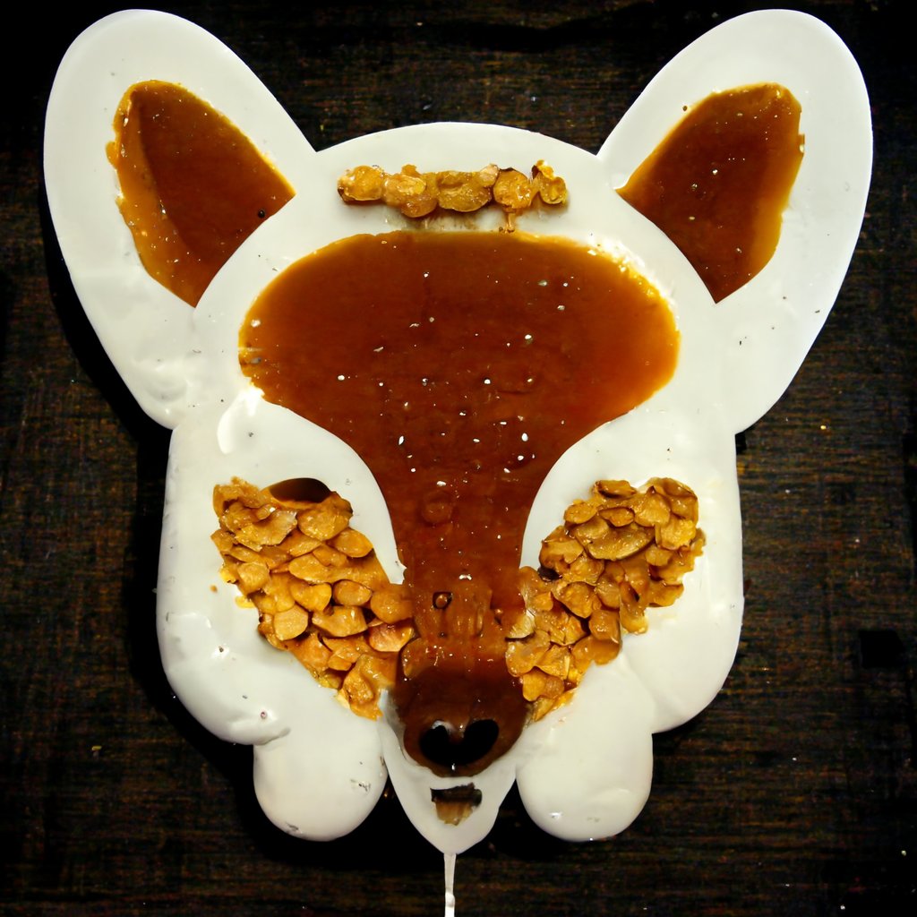 AutoLifehacker's tweet image. Cute, but dangerous to people with peanut allergies

Prompt: &quot;A fox made out of syrup and peanuts&quot; #Foxes #Syrup #Peanuts #AllergenWarning #MidJourney #AI #AIArt #GenerativeArt