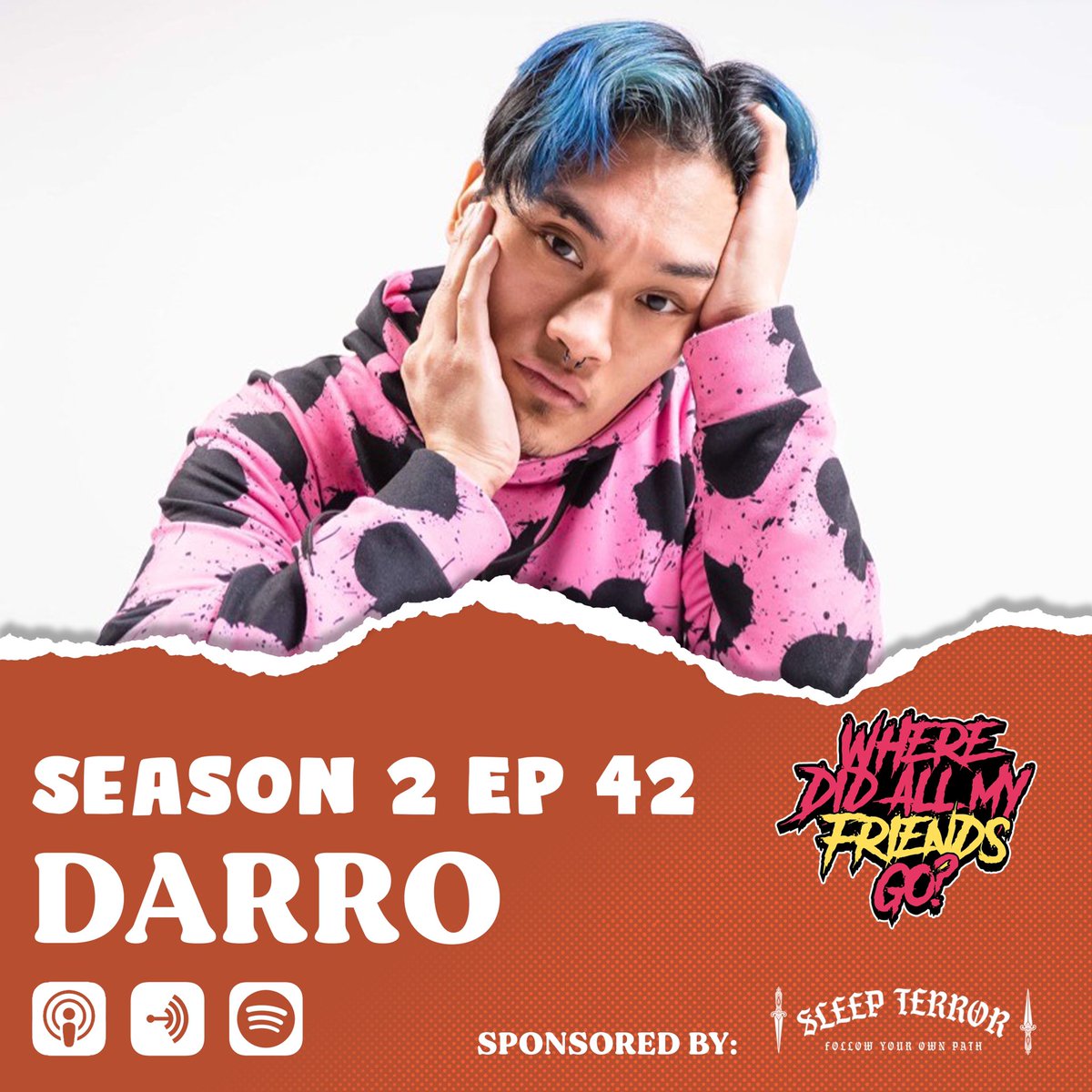 New episode 🚨ALERT🚨 we have the amazing Darro! on the show this week and he tells us about his incredible journey!
Click the link in our bio to check out the episode! It’s streaming anywhere you stream your podcasts or you can watch it on YouTube!! 
unsignedpoppunk.com/podcast