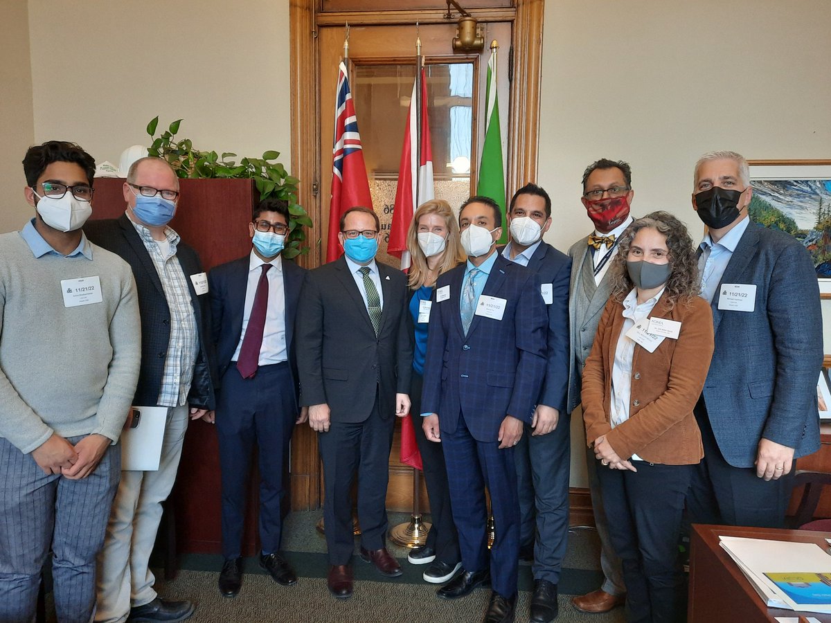 Good meeting with <a href="/MikeSchreiner/">Mike Schreiner</a> this afternoon with <a href="/OntariosDoctors/">Ontario Medical Association</a> Thank you for working with us to advance a better healthcare system! #OMAatQP