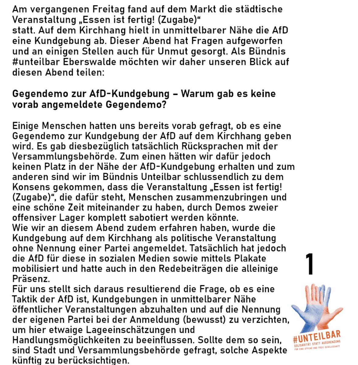StoppQuerfront's tweet photo. Aus Angst vor der #AFD-#Brandenburg? Zwei Mitarbeiter der @mein_eberswalde Stadt #Eberswalde verleugnen Humanismus und offene Gesellschaft 👉 "Nationalität: Mensch." und "Eberswalde ist bunt!" bitte entfernen. WTF!

#noafd #nonazis

Quelle: https://t.co/QxQzsMTMbP https://t.co/aFYVVKxmeC