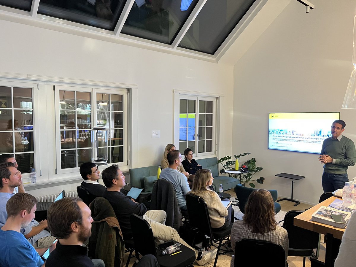 Learning from Karim Maizar what to consider when onboarding strategic investors and how to successfully negotiate the best deal terms for your startups. Do you like to join us for our next workshops: Apply here today: venturelab.swiss/asktheexpert 
#vlabacceleration  #startups