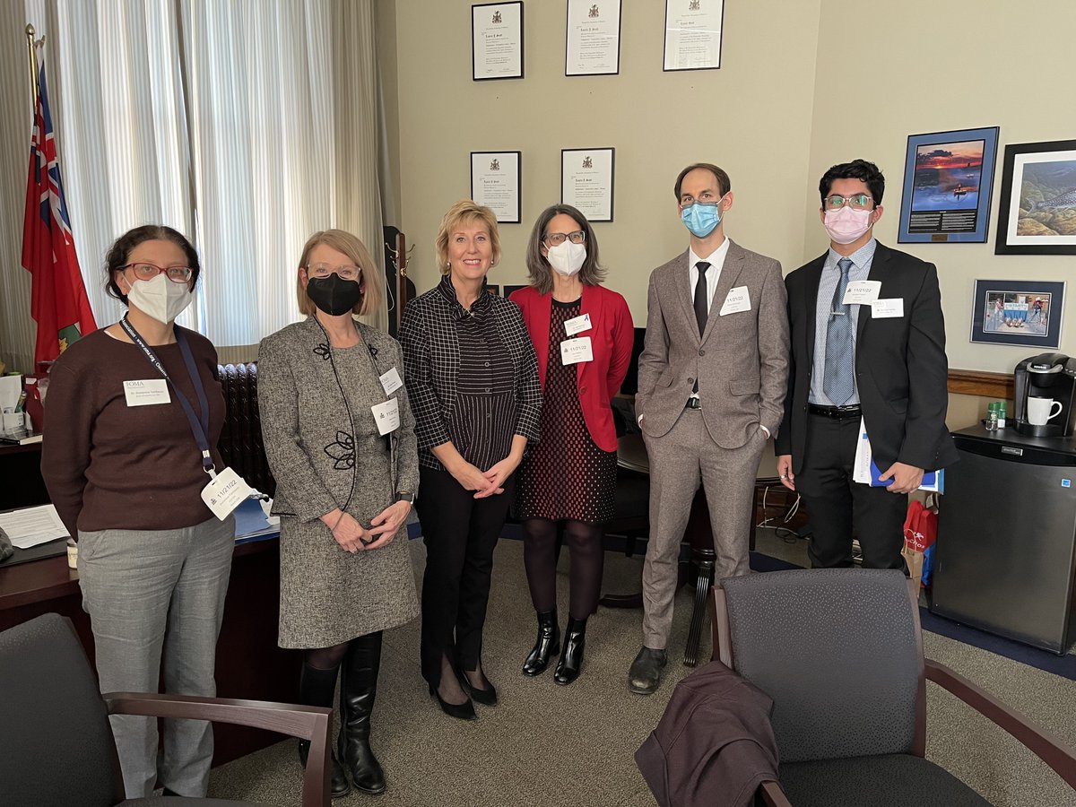 Thank you MPP <a href="/LaurieScottPC/">Laurie Scott</a> for taking the time to meet with <a href="/OntariosDoctors/">Ontario Medical Association</a> to speak about our three solutions to help improve patient access to health care  #OMAatQP