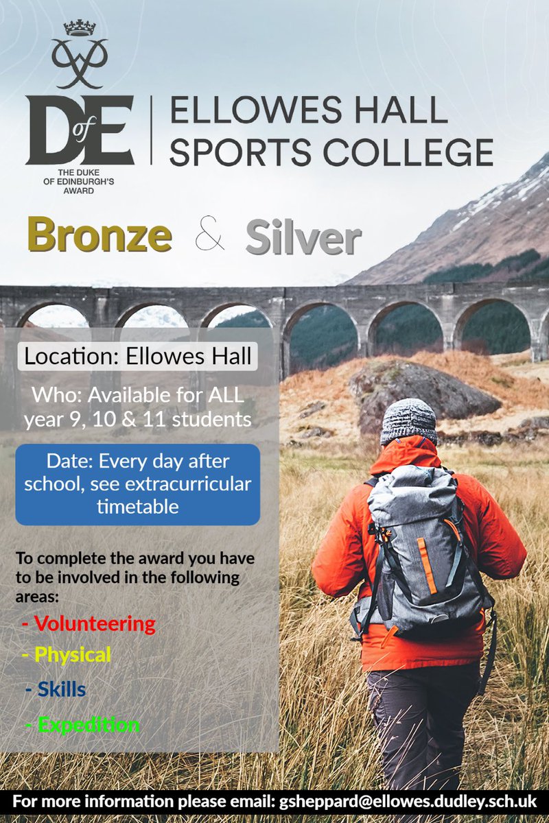 Great start to the day launching Bronze DofE to the Year 9’s at <a href="/Elloweshallspo1/">Ellowes Hall Sports College</a> Can’t wait to see how they get on! Will we get more students than last year? 🤞
Thanks to <a href="/dofeRich/">Richard Lowe</a> 🏕 for supporting. 
<a href="/DofE/">The Duke of Edinburgh’s Award</a> <a href="/DofECentral/">DofE Central England</a> <a href="/InvictusAccount/">Invictus Education Trust - Official Account</a> <a href="/DofeInvictus/">Invictus_DofE</a>