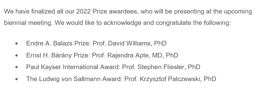DrDorotaSK's tweet photo. Congratulations to our colleagues for @iserworld prizes! Well deserved! Maybe next year we will have all female/UMR awardees? Don't forget to nominate them! #WomeninScience #URMinScience https://t.co/6ixJzSSByD