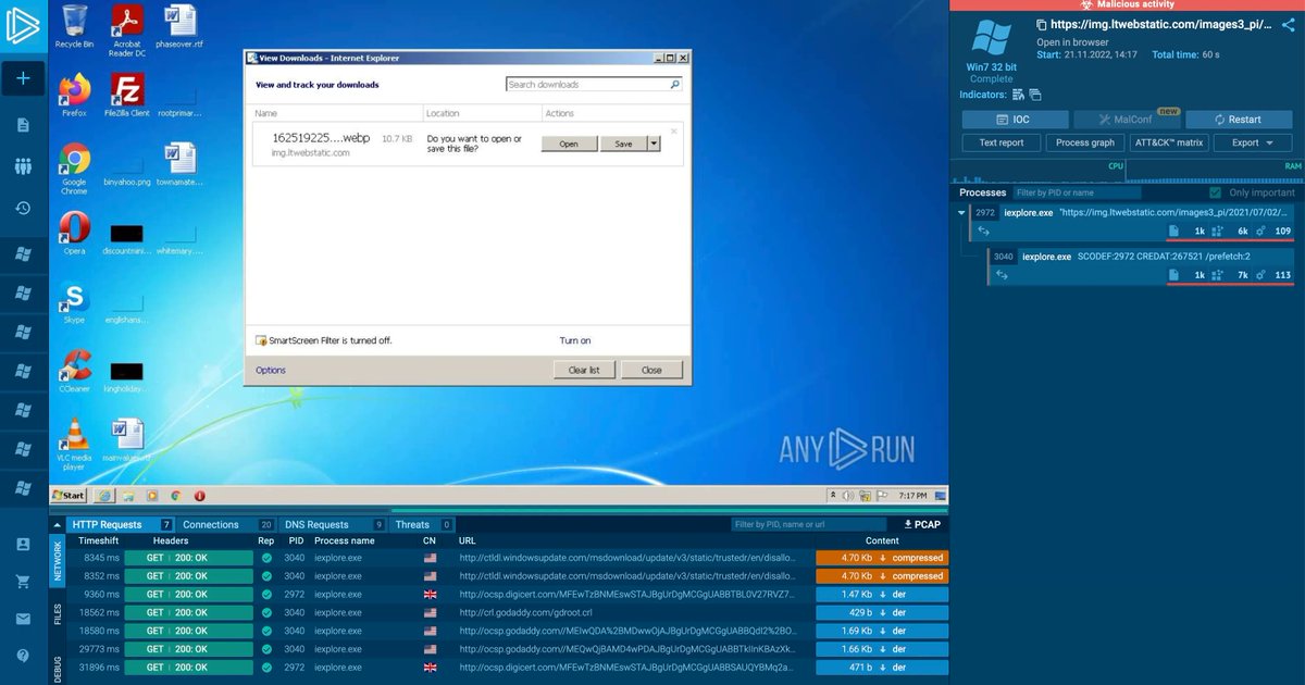 TheNetDefender's tweet photo. https://t.co/RreBz8JLED is a killer sandbox, if you are looking for something to test your suspicious files this is a solid choice. https://t.co/pNCfuQlsHg